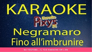 Negramaro  Fino allimbrunire Karaoke Cori [upl. by Otreblasiul]