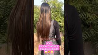 After Keratin Treatment Headwash Result😱😳❤️ surusayyed surufam keratintreatment youtubeshorts [upl. by Eentroc]