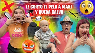 LE CORTO EL PELO A MAXI Y QUEDA CALVO Maxi es pelón👨‍🦲😱🤣 MAIYE TORREX [upl. by Letty]