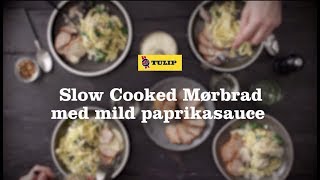 Tulip Slow Cooked Mørbrad med mild paprikasauce pasta spinat og ristede pinjekerner [upl. by Htesil634]