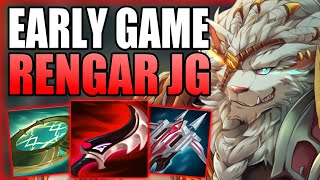 THIS IS HOW YOU CAN HARD CARRY THE EARLY GAME AS RENGAR JUNGLE  Gameplay Guide League of Legends [upl. by Alodie]