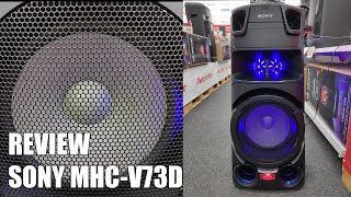 Review Sony MHCV73D  Nuevo Altavoz Bluetooth Potente para Fiestas [upl. by Niall634]