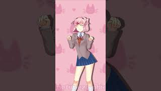 Literature Cat Dance DDLC Sad Cat Dance animation [upl. by Meyer285]