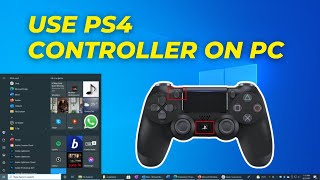 HOW TO USE PS4 CONTROLLER ON PC WINDOWS 10 QUICK amp EASY [upl. by Eillim]