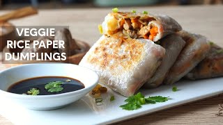 Veggie Rice Paper Dumplings  Easy Rice Paper Dumplings [upl. by Nyleak]