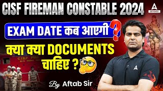 CISF Fireman 2024 Exam Date  CISF Fireman Constable 2024  CISF Fireman 2024 Exam Date Update [upl. by Cleo]