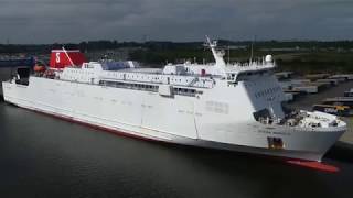 STENA NORDICA am Skandinavienkai in LübeckTravemünde [upl. by Raycher172]