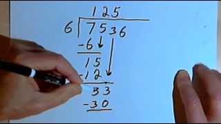 Long Division  dividing by a 1digit number 127210 [upl. by Mandi247]