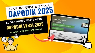 SUDAH RILIS DAPODIK VERSI 2025 BEGINI CARA DOWNLOAD DAN INSTAL YANG BENAR [upl. by Yggam]