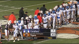 Massillon Tigers vs Middletown Cavaliers 9222023 [upl. by Lindsy627]