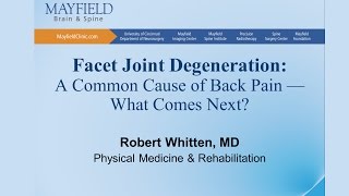 Facet Joint DegenerationArthritis A Common Cause of Back PainWhat Comes Next [upl. by Albina632]