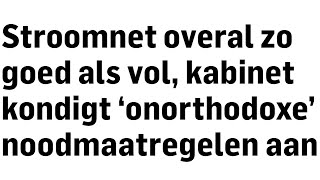 Het stroomnet is vol Dit is de waarheid achter het nieuws… [upl. by Treblih]