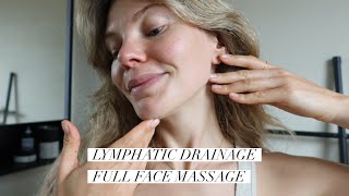 Lymphatic Drainage Full Face Massage With ilapothecary [upl. by Sivar796]