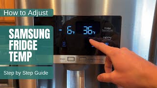 How to Adjust Samsung Fridge Temperature [upl. by Fosdick]