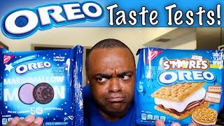 Smores Oreo VS Marshmallow Moon Oreo  Taste Test [upl. by Nemhauser]