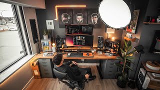 DREAM Home Office Desk Setup Tour  Work From Home Space [upl. by Watts]