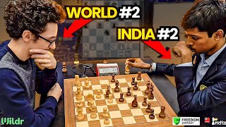 Fabiano Caruana vs R Praggnanandhaa  An Insane Endgame  World Blitz 2023 [upl. by Erb]