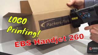 Handjet EBS260 Handheld Inkjet Logo Printing [upl. by Behka841]