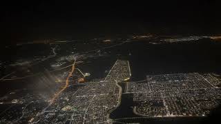 Flying over Dammam Bahrain bahrain dammam amazing night view  raat me kesa view he DammamBahrain [upl. by Anahcar]