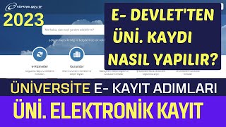 E Devletten Üniversite Kaydı Nasıl Yapılır Üniversiteye Elektronik Nasıl Yapılır E Kayıt [upl. by Amerak]