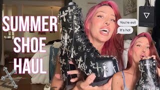 Summer Shoe Haul  Dollskill LaModa Widow Oh My  WTFox Vlog ×53 [upl. by Anirol]