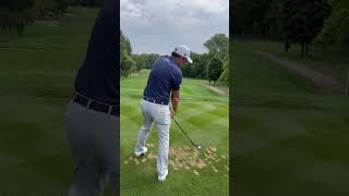 Eduardo Molinari Hybrid Swing At The British Masters titleist golfswing [upl. by Sennahoj164]