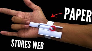 How to Make paper Web Shooter without spring  How to make web shooter easy [upl. by Bobbye]