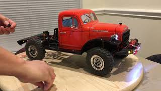 ProLine 1946 Dodge Power Wagon on SCX10II crawler [upl. by Kerat]