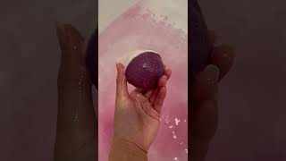 💜🫧 Purple Bath Ball before I ruined it bathtubrunning waterASMR watersounds [upl. by Dyraj]