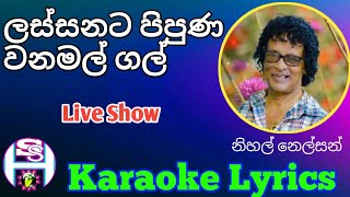 lassanata pipun wanamalgal karaoke sinhala lyrics song nihal nelsan without voice [upl. by Stubstad445]