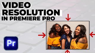 How To Change Video resolution size in premiere pro [upl. by Zalea]