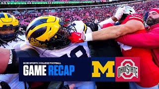 Huge fight breaks out after Michigan STUNS No 2 Ohio State  Ryan Day falls to 14 in rivalry [upl. by Hultin]