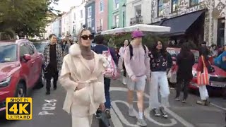 LONDON CITY TOUR  Portobello Road Notting Hill London  Walking Tour [upl. by Lleze984]