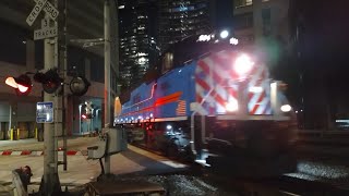 Metra MDW 2527 to Elgin passing by Canal Street Crossing AUG112024 [upl. by Malcah]