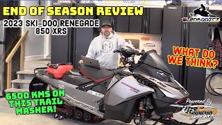 2023 SkiDoo Renegade XRS 850  End of season review  6500 kms of trail mashing heaven [upl. by Assilanna]