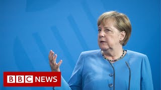 Angela Merkels last trip to Washington after 16 years in office  BBC News [upl. by Guinna]