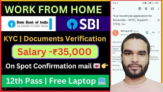 SBI Bank Work From Home Jobs 12th Pass Online Job at Home Part Time Job Vacancy2024 Job [upl. by Ita988]