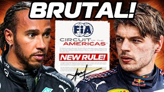 FIA Introduces NEW RULE to STOP CHEATING Before the USGP [upl. by Assennev]