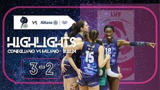 HIGHLIGHTS  COPPA ITALIA FINALE Prosecco Doc Imoco Conegliano  Allianz Vero Volley Milano [upl. by Cynarra]