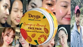 Deyga Orange Almond Face Pack  Honest Review [upl. by Mead]