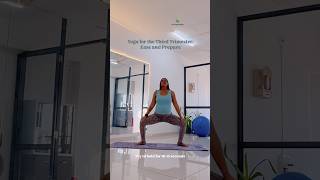 Yoga for the third trimester  yogaurmi  yogapose shortvideo urmiyogaacademy yogaposition [upl. by Fae]