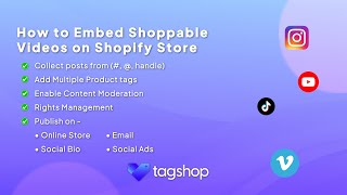 Embed Shoppable Videos on Shopify in 4 Steps [upl. by Ck]