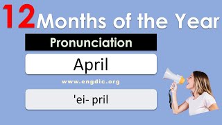 Names of months in English Correct pronunciation of January February March [upl. by Mahala]