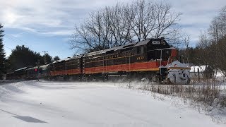 Chasing the Saratoga and North Creek Snow Train 1618 [upl. by Yancey]