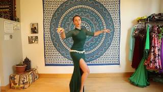 Bellydance CLASS 2 with Iana Layering Shimmy combination [upl. by Notterb]