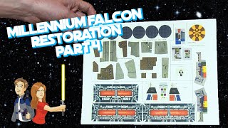 Star Wars Vintage Millennium Falcon Restoration  Part 45 Kenner Toy [upl. by Monie321]