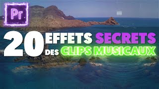 20 EFFETS SECRETS des CLIPS MUSICAUX 1 Montage clip musical Premiere Pro [upl. by Ettena]