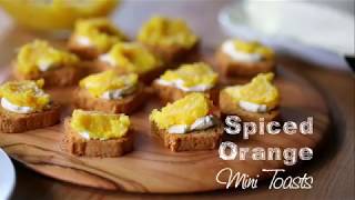 How to Make Spiced Orange Mini Toasts  Dessert Toast Recipe [upl. by Antoinette]