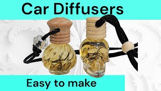 DIY Car Diffusers Easy To Make [upl. by Buff592]