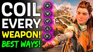 How To COIL EVERY WEAPON  Horizon Forbidden West  Tips amp Tricks Guides [upl. by Basile318]